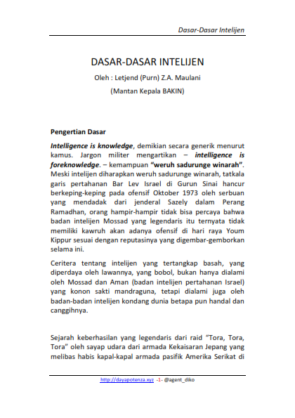 DASAR2 Intelijen