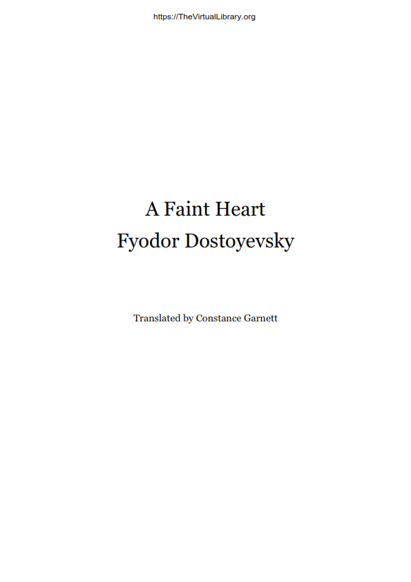 A Faint Heart